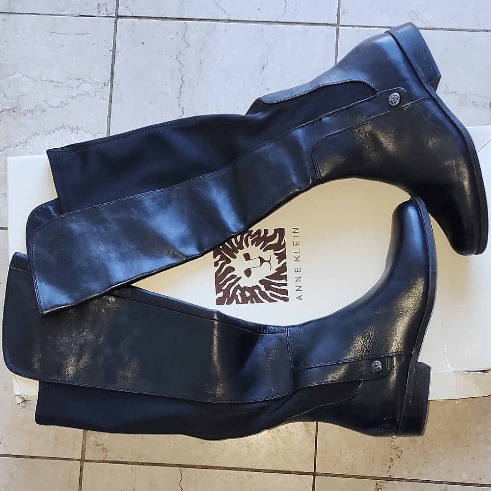 Anne Klein Midnight Over the Knee Boots
